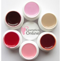 Gel UV Amelie color 5ml, Set de 6 culori